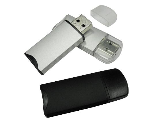 Micro SD card reader w/ flash drive