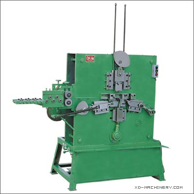 Wire hanger hook making machine