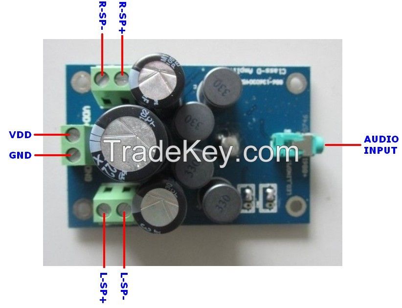 class D 25W stero amplifier board