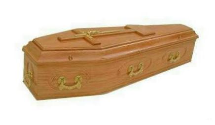 Irish-style coffin