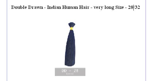 Natural Human Hair - Double Drawn (very long)