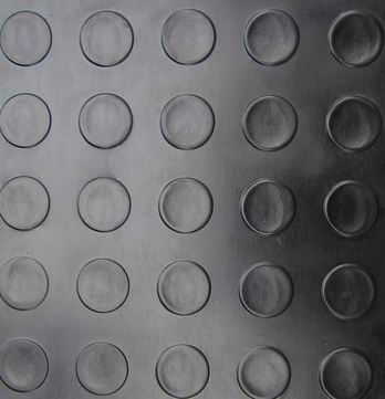 Round button rubber sheet