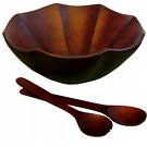 salad bowls made from acacia wood