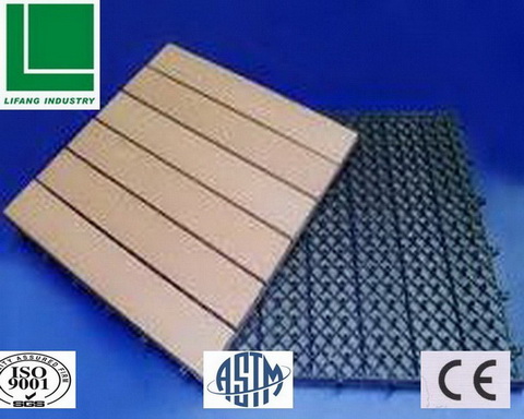 LiFang WPC decking tiles (wood plastic composite)