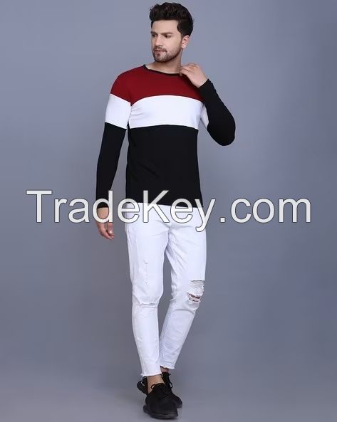 Crew-Neck Men Long sleeve t-shirts The casual Custom Long sleeve t-shirts Organic 100% Cotton