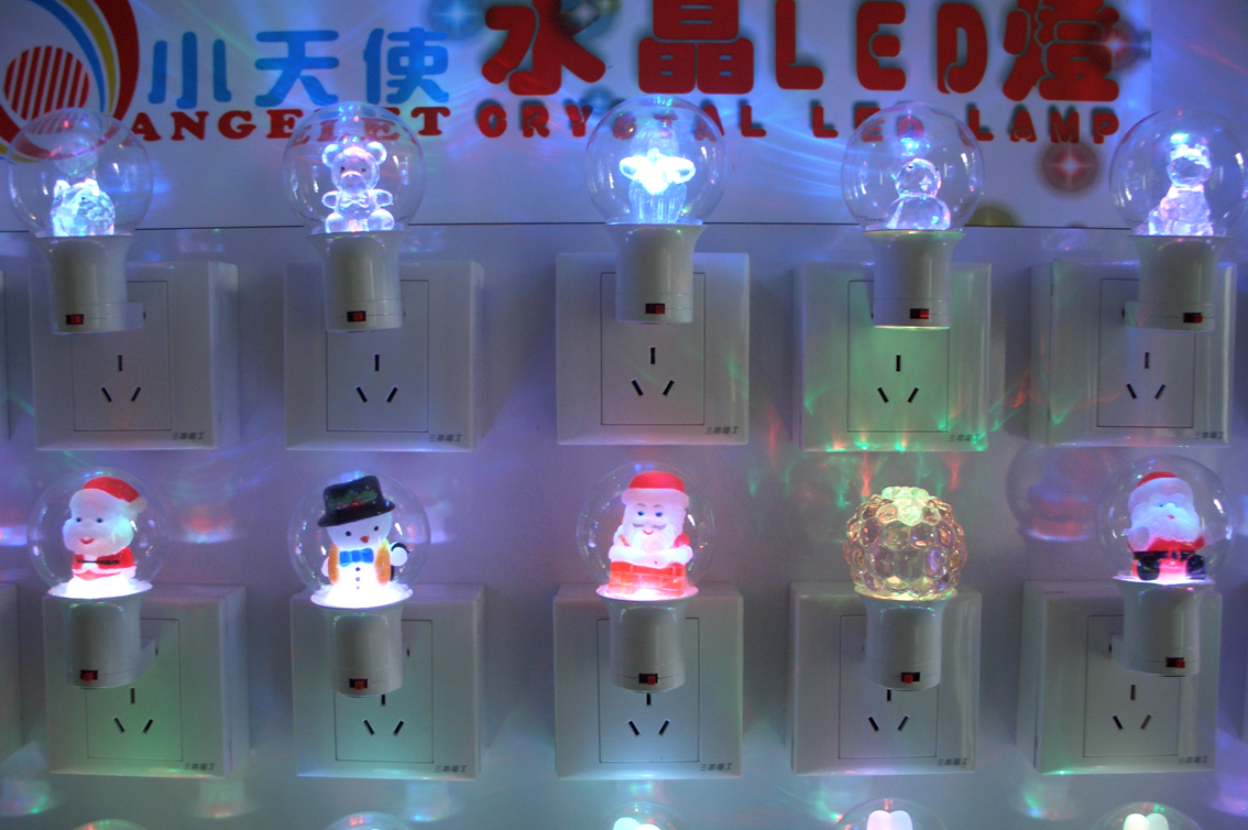 Crystal LED mini night lamp