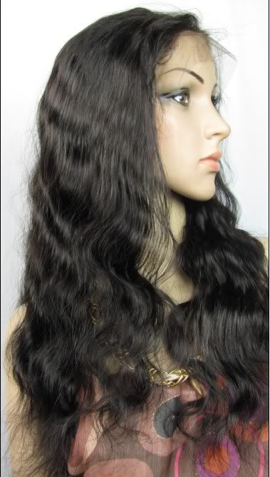 100% Indian human hair full lace wigs