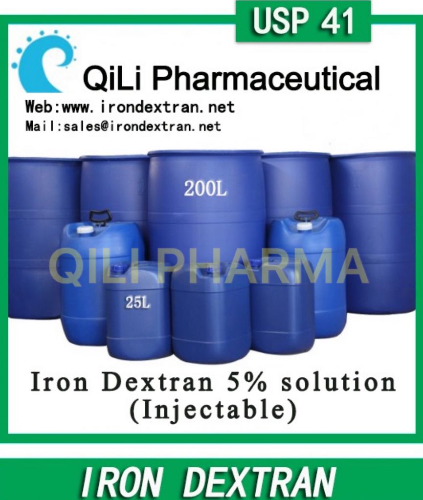 Low viscosity iron dextran solution 5%/10%/15%/20%