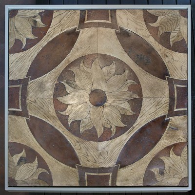 INLAID WOOD FLOOR (wood flooring, parquet floor, wooden floor)