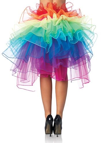 jolly costume  rainbow tulle skirt