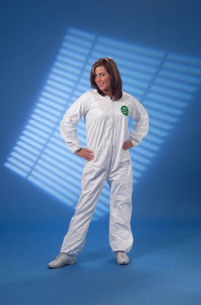Tyvek Coveralls with elastic cuffs