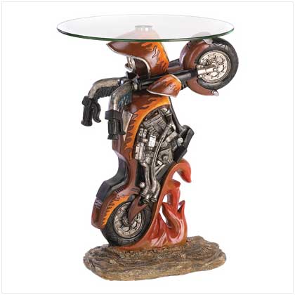 Motorcycle Accent Table