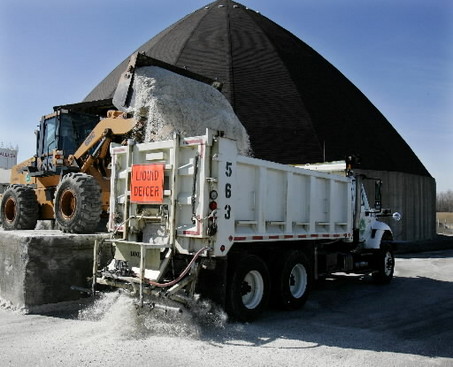 De-icing rock salt