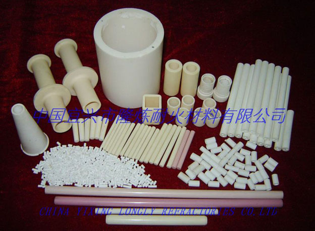 Alumina ceramic tubes & Alumina ceramic rods, etc.