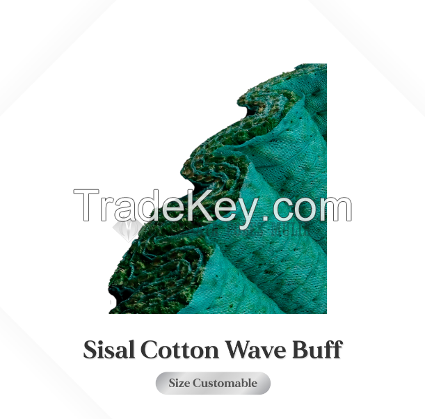 SISAL & COTTON WAVE BIAS BUFF