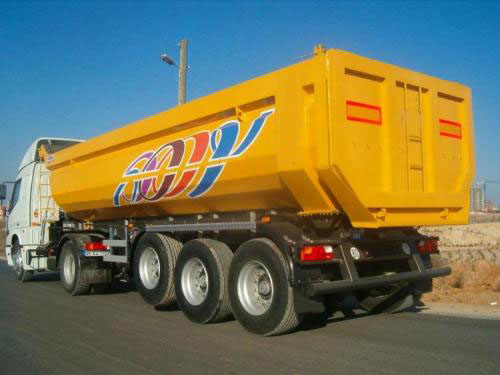 half-pipe type damper trailers