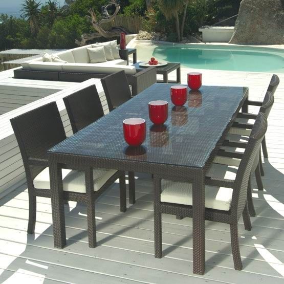 Rattan / Wicker Dining Table Set Outdoor Furniture Garden Table Set Garden Furniture Table Set