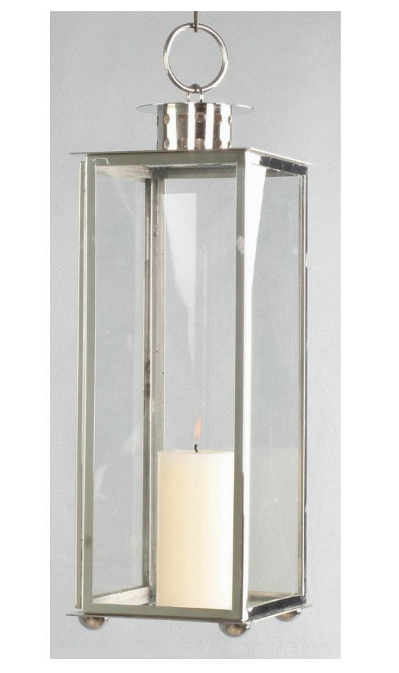Stainless Steel Base Glass Lampshade Candle Holder Simple Pull Ring Handle Metal Glass Candle Holder