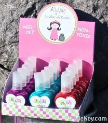 Allykats Nontoxic Peel-off Nail Polish - Set Of 15