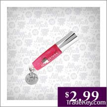 AllyKats Mini Lip Glosses with Charm - Pink