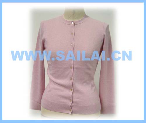 100% cashmere sweater / button sweater