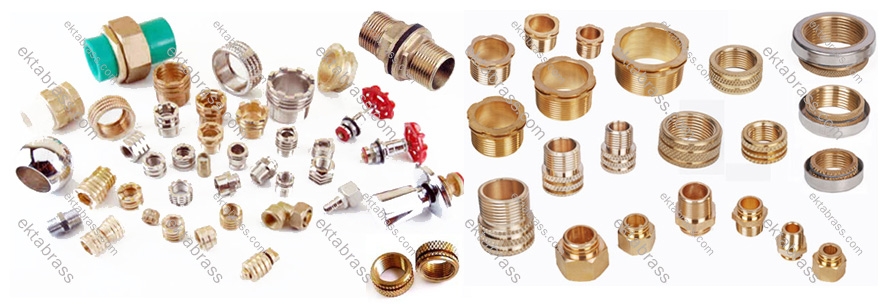 BRASS MALE / FEMALE INSERT FOR PPR FITTINGS