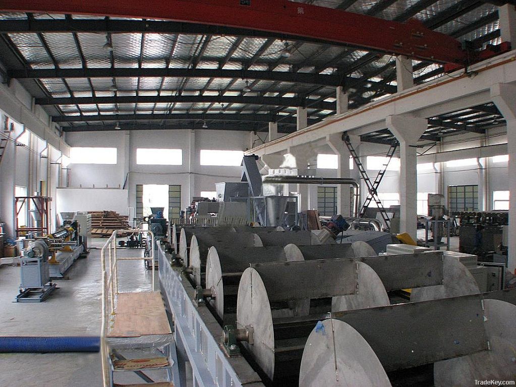 waste plastic films and bags recycle plant