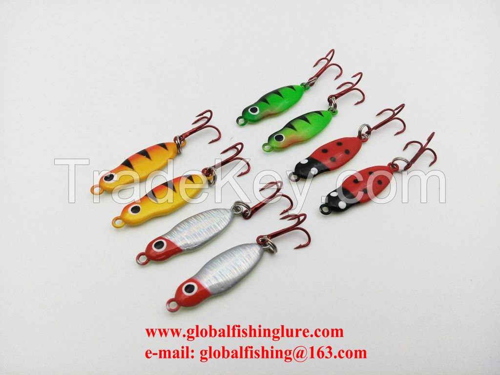 2016 New Arrive 4 colors Ice Fishing Ice jig Lead Hard Bait Fishing Lure Metal jig For Winter Fishing