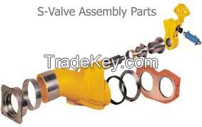 Spare parts for concrete pumps and transit mixers