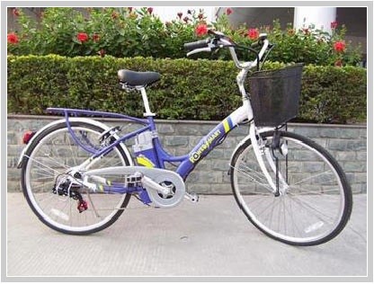 250W Brushless Motor Electric Bike with Aluminium Alloy Basket