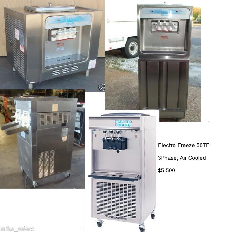 Taylor & Electro Freeze Ice Cream Machines