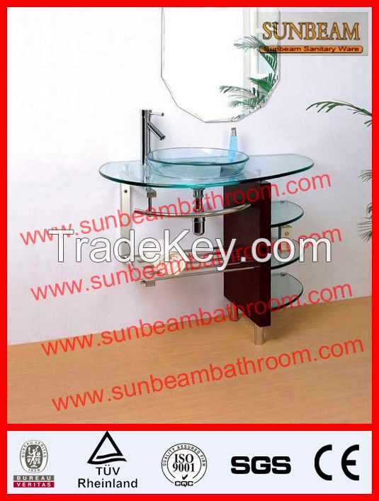 CE5 glass wash basin/bathroom sink/bathroom basin/glass vanity/glass furniture