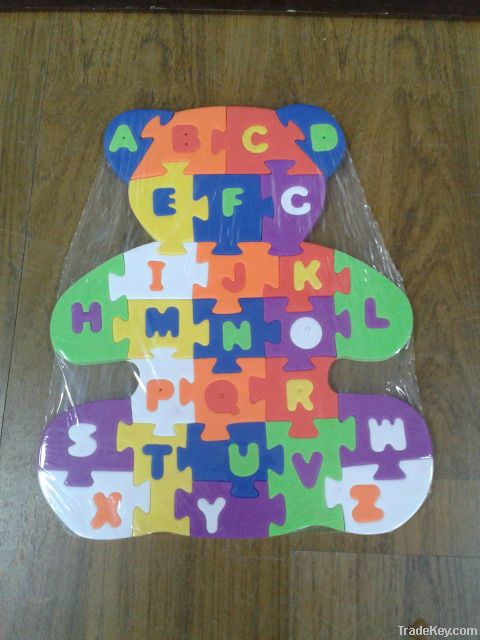 EVA bear words jigsaw puzzle