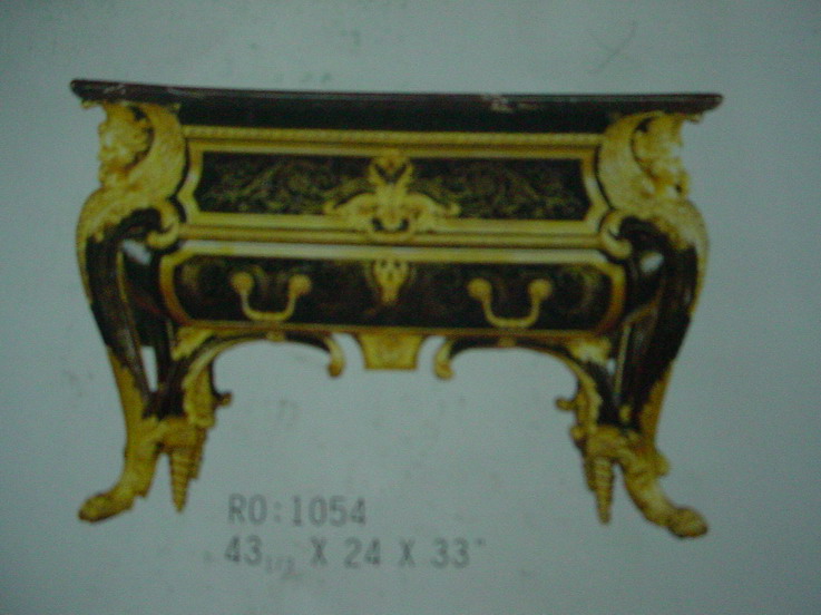furniture with wooden carving