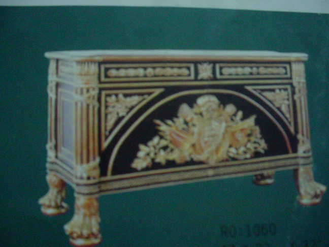 furniture with wooden carving