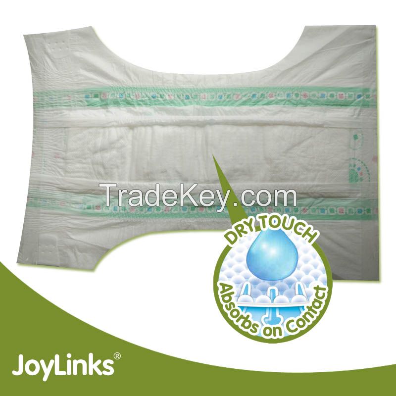 Premium Disposable Baby Diapers with soft-touch feeling