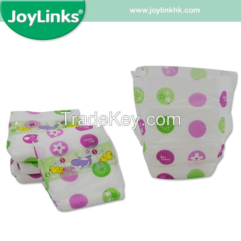 Printed, Embossed PE Film Disposable Baby Diapers for All Size