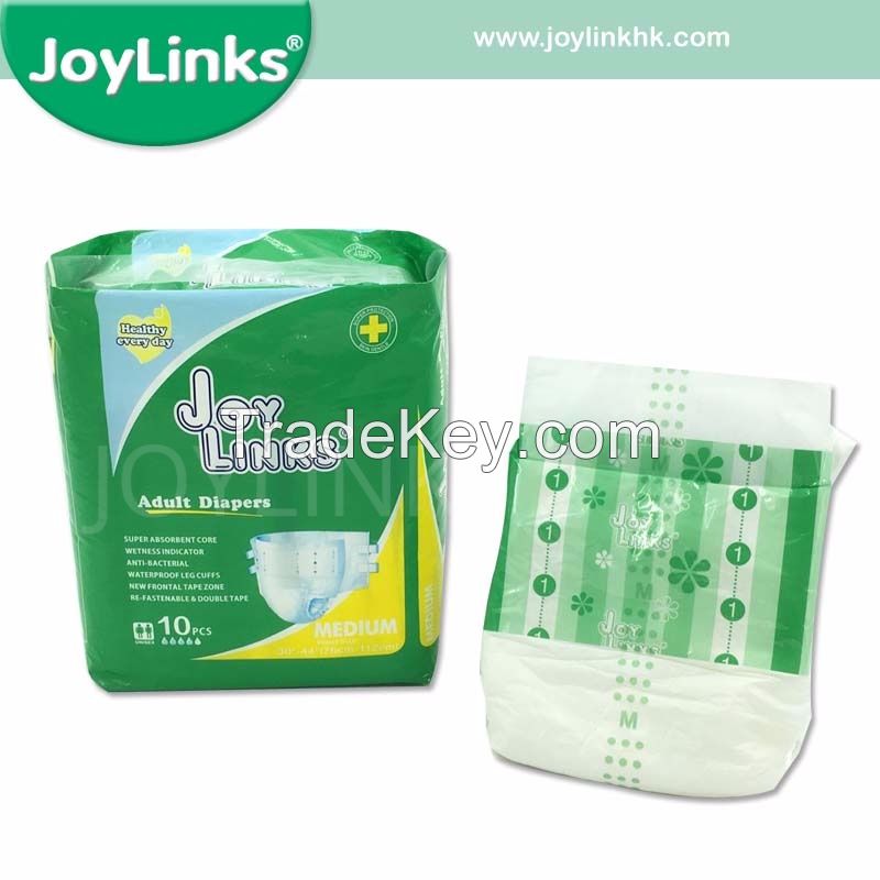 Disposable Super Absorption Adult Diaper with PE Film Backsheet