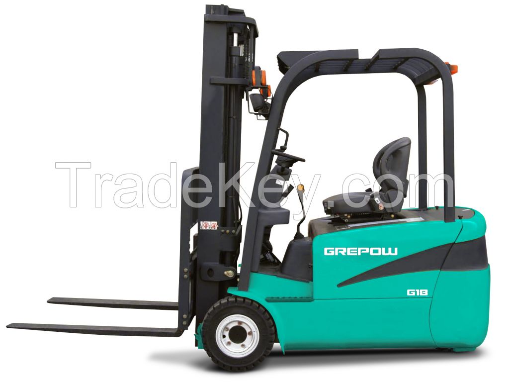 3-wheel Electric Forklift 1.3T-2.0T (2866lbs-4409lbs)