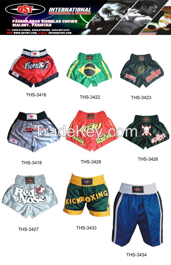 Thai boxing shorts, Boxing Trunks, Kickboxing Shorts