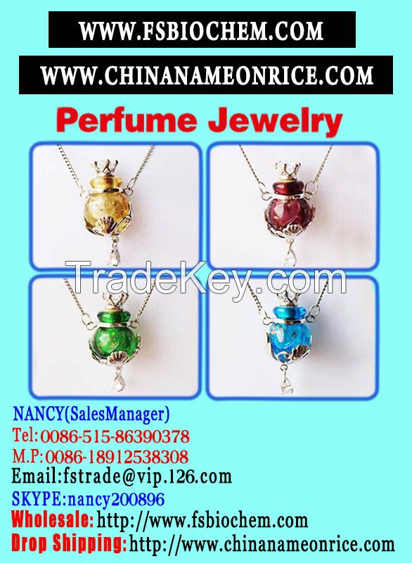 Murano Glass Perfume Bottle Nacklace