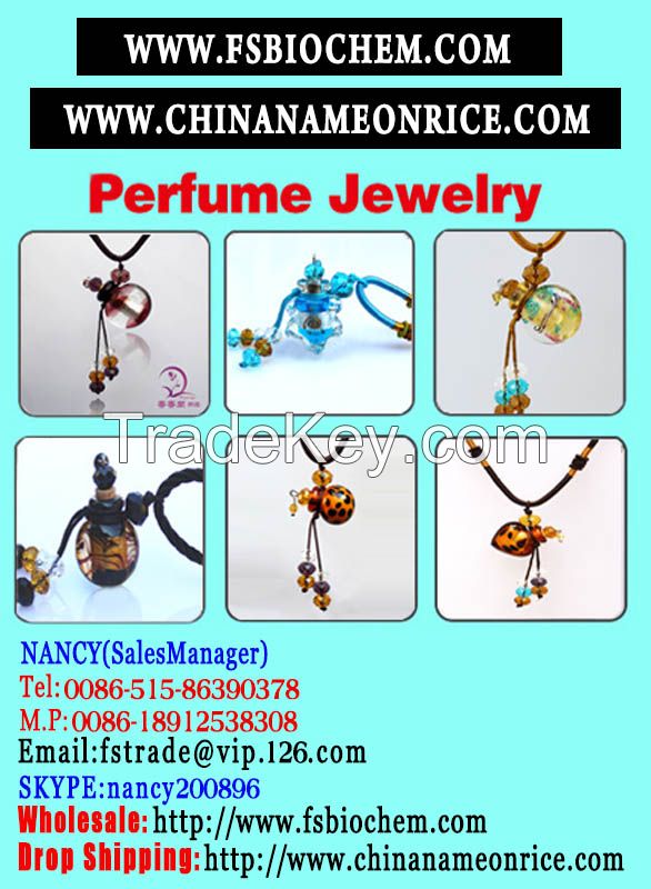 Murano Glass Perfume Bottle Nacklace