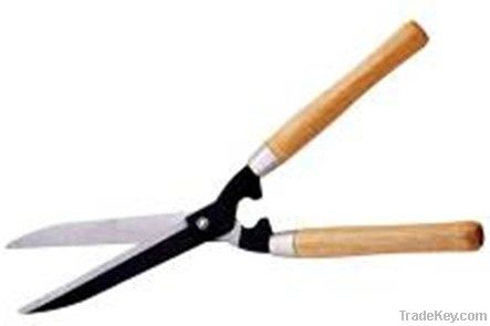 Wooden handle hedge shear 51cm length