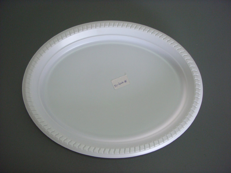 Disposable plate, food serving dish, plastic tray