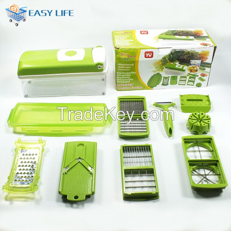 Green Plastic Multifuctional Vegetable Slicer