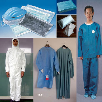 Non-woven clohting for medical using