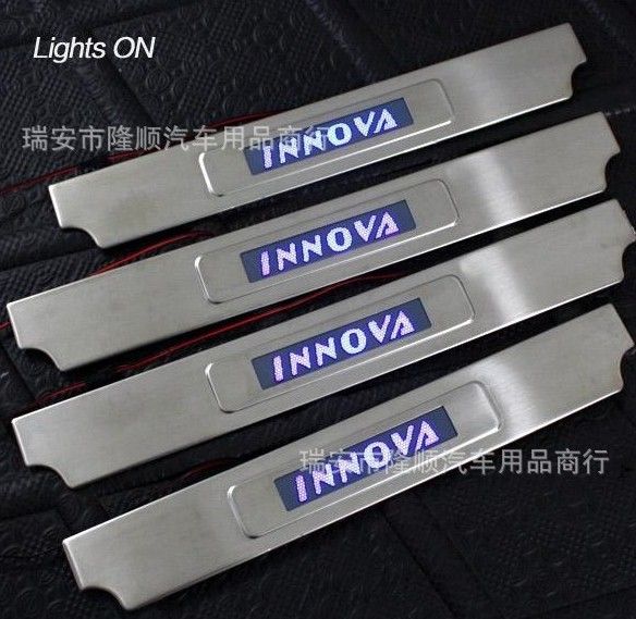 LED Door sills for  INNOVA Toyota 2012