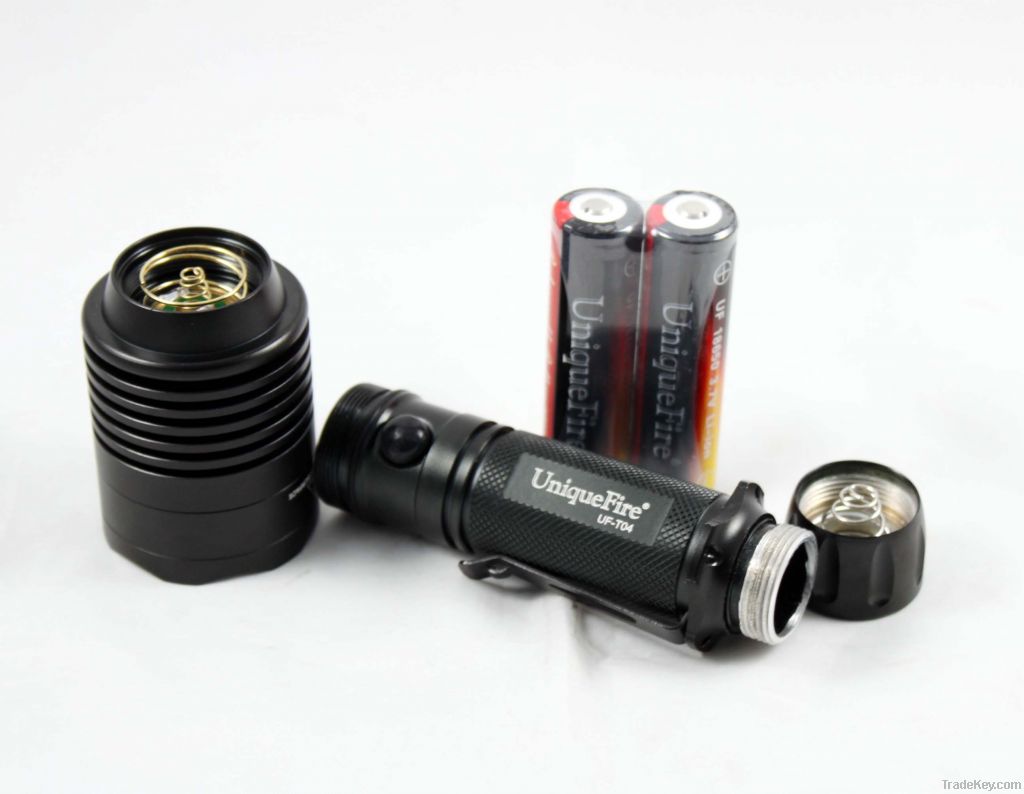 high power flashlight with clip