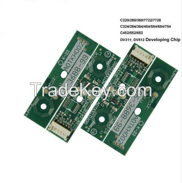 Compatible Konica Minolta bizhub C220 C280 C360 C452 C552 C652 developing unit / developer chip