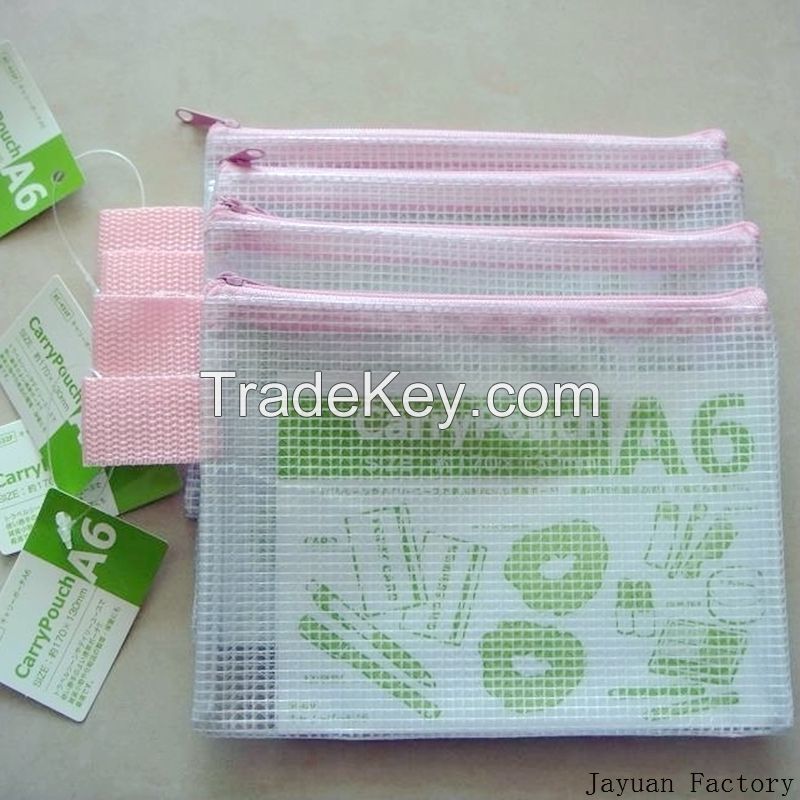 Pvc Zipper Bag Mesh Bag